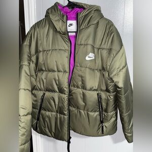 Nike Women's Olive Puffer Jacket